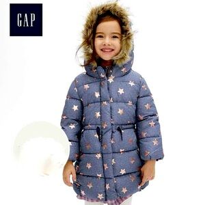 Gap Toddler Puffer Mid Length Zip Jacket 18-24 Months EUC